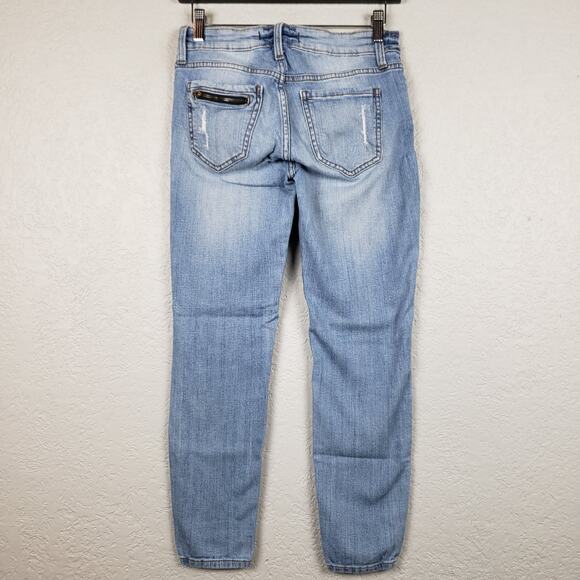 Eunina Mid Rise Destructed Skinny Jeans 27 - Picture 2 of 4